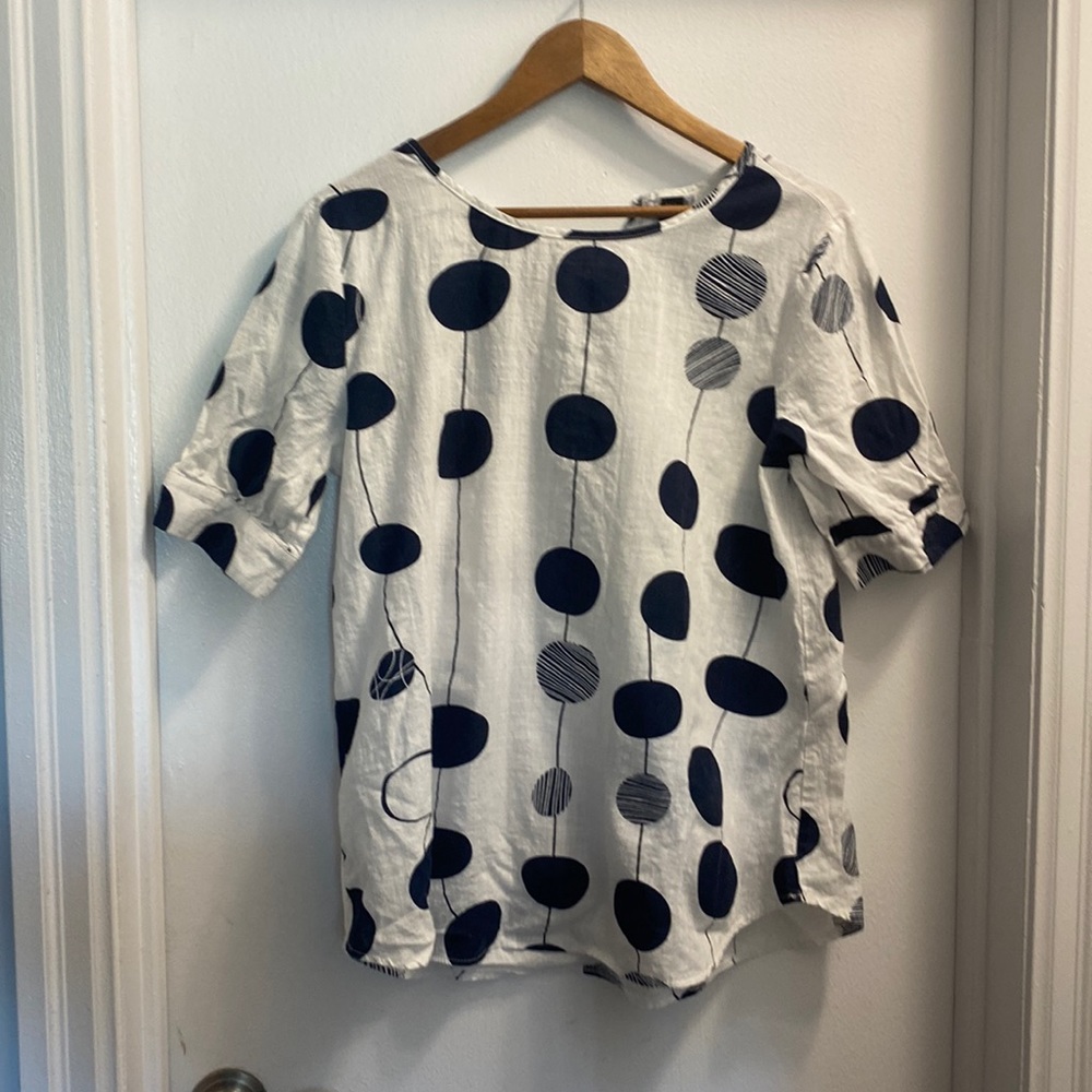 Emery Rose Polka Dot Blouse